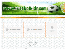 Tablet Screenshot of futebolkids.com